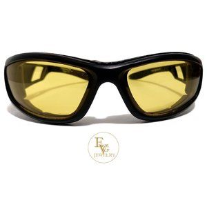 evgothicjewelry PC2069PHC/ND Black Frame Yellow Lenses Men Women Sunglasses